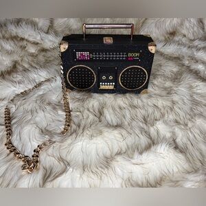 Aldo Black and Gold Boombox Speaker